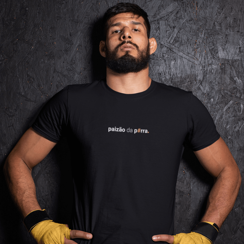 camiseta masculina paizão da porra
