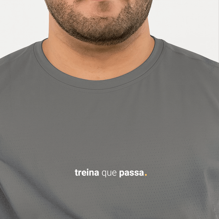 camiseta masculina dry fit treina que passa