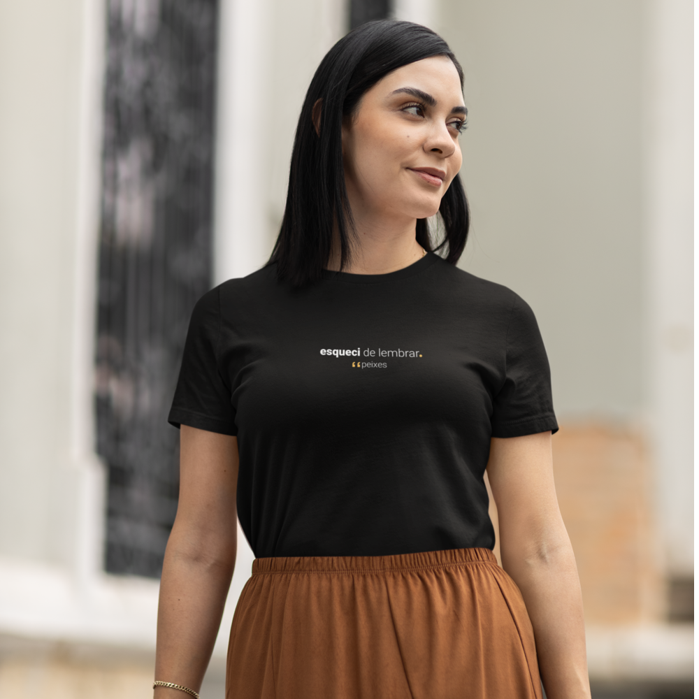 camiseta feminina signo peixes
