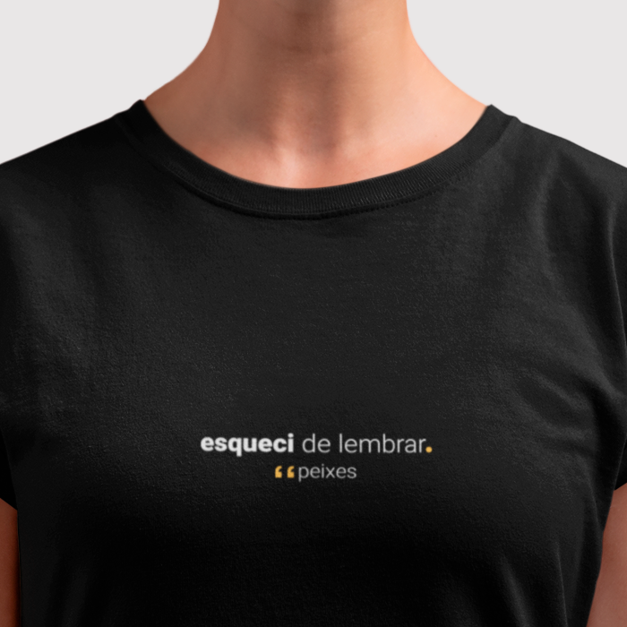 camiseta feminina signo peixes