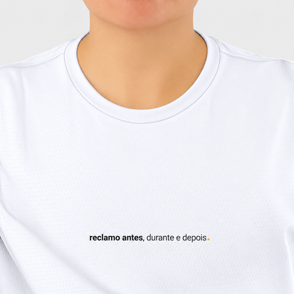 camiseta feminina dry fit reclamo antes, durante e depois