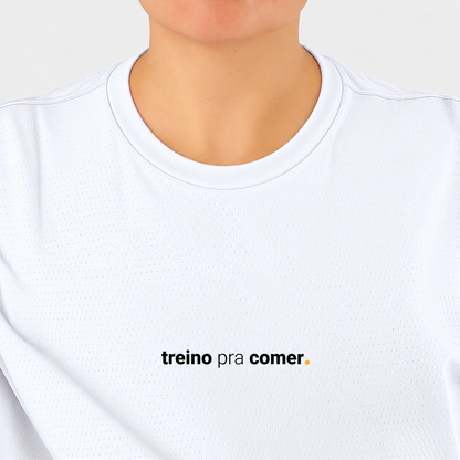 camiseta feminina dry fit treino pra comer