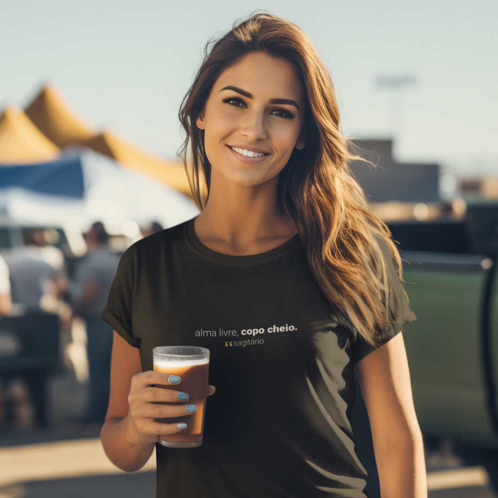 camiseta feminina signo sagitário