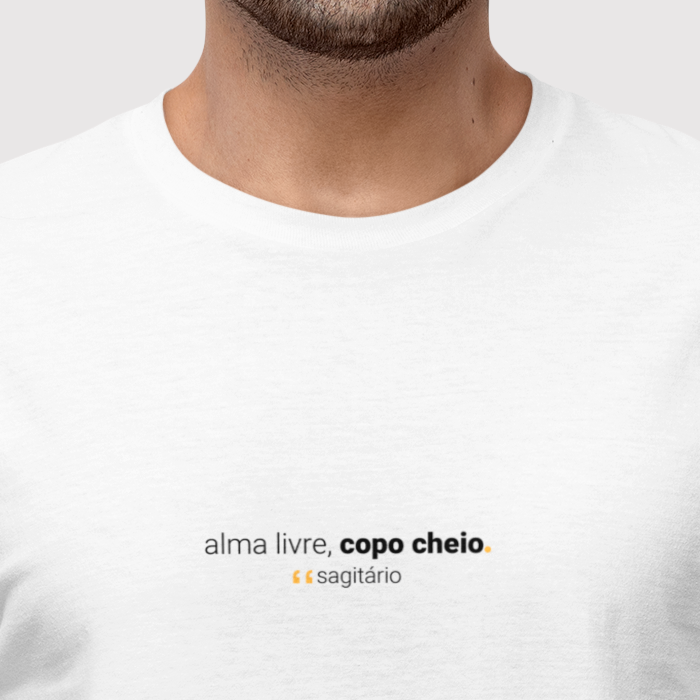 camiseta masculina signo sagitário