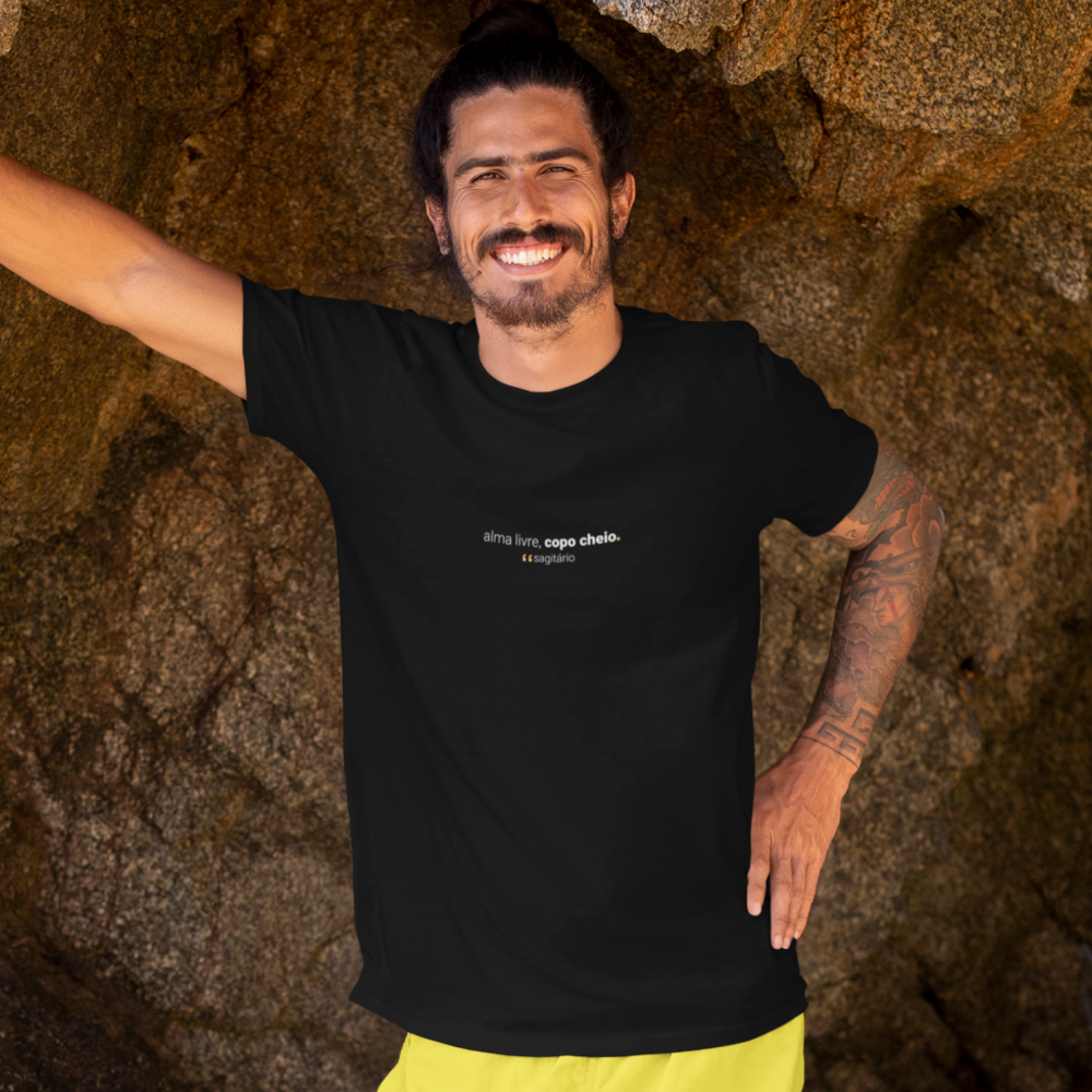 camiseta masculina signo sagitário