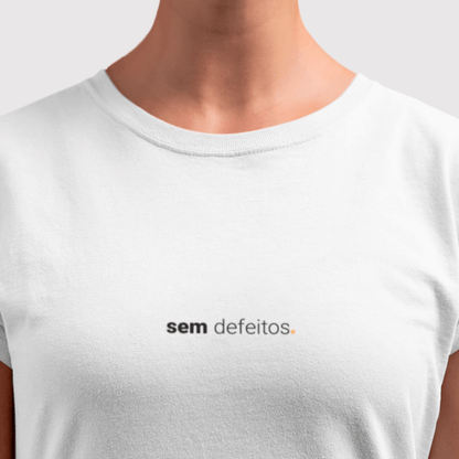 camiseta feminina sem defeitos