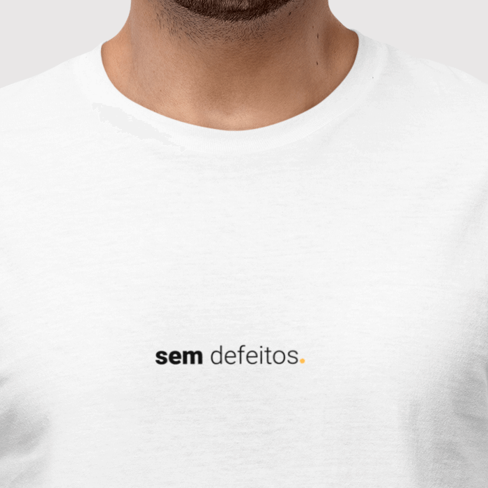 camiseta masculina sem defeitos