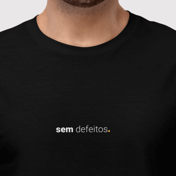 camiseta masculina sem defeitos