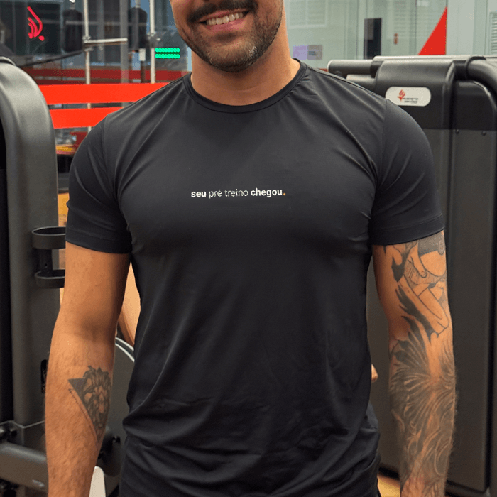camiseta masculina seu pré treino chegou