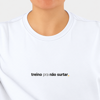 camiseta feminina dry fit treino pra não surtar